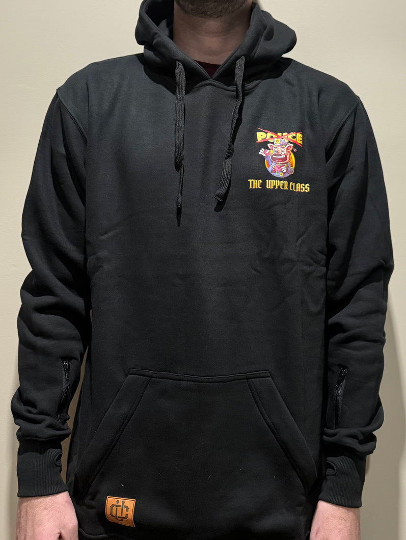 Premium black tall hoodie black.