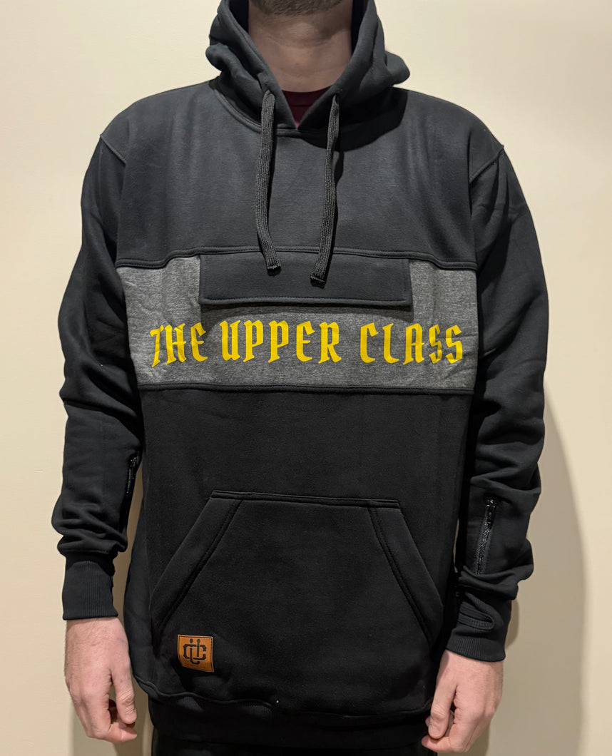 Premium tall hoodie black and grey.