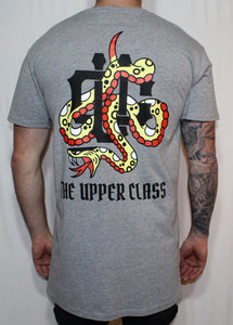 Limited edition grey tall tee snake print
