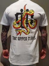 Load image into Gallery viewer, Limited edition white tall tee snake print