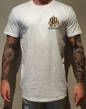 Load image into Gallery viewer, Limited edition white tall tee snake print